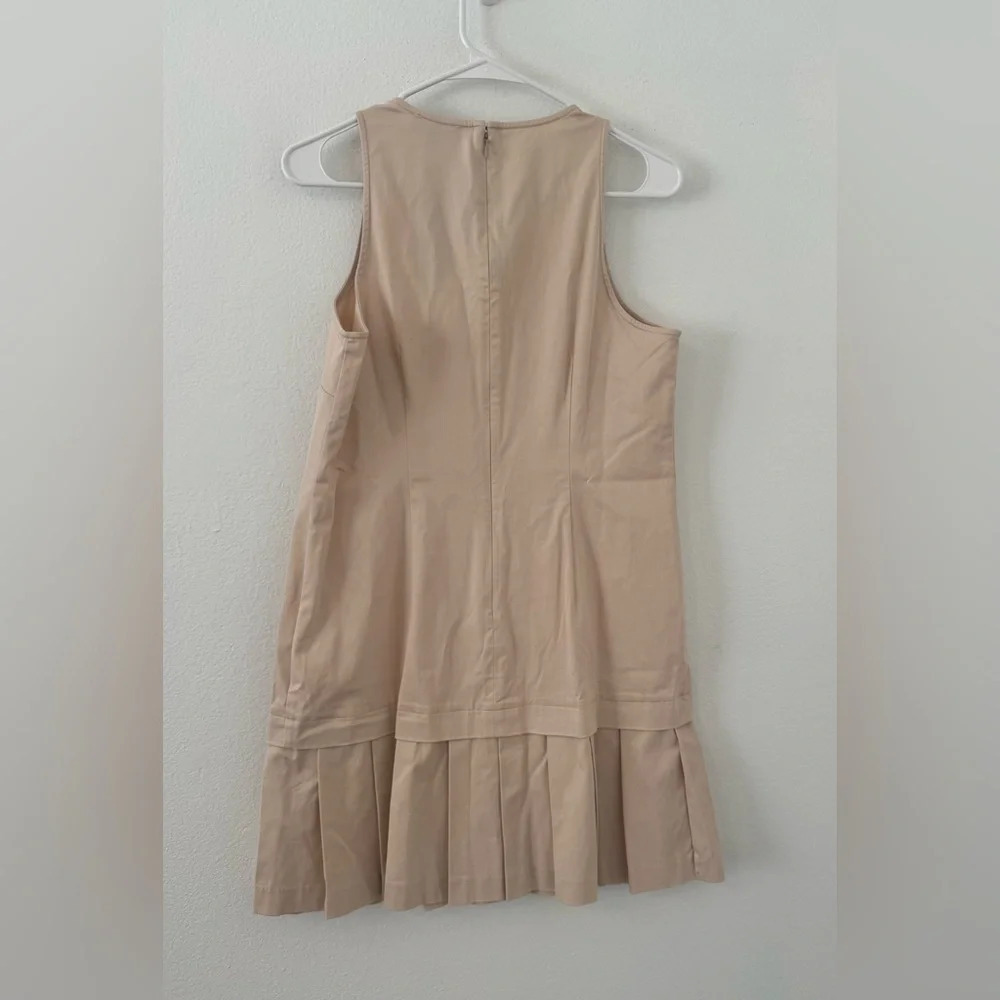 J Crew Pleated Hem Drop Waist Shift Dress Chic Preppy Tennis Sporty NWT XS - Picture 2 of 10
